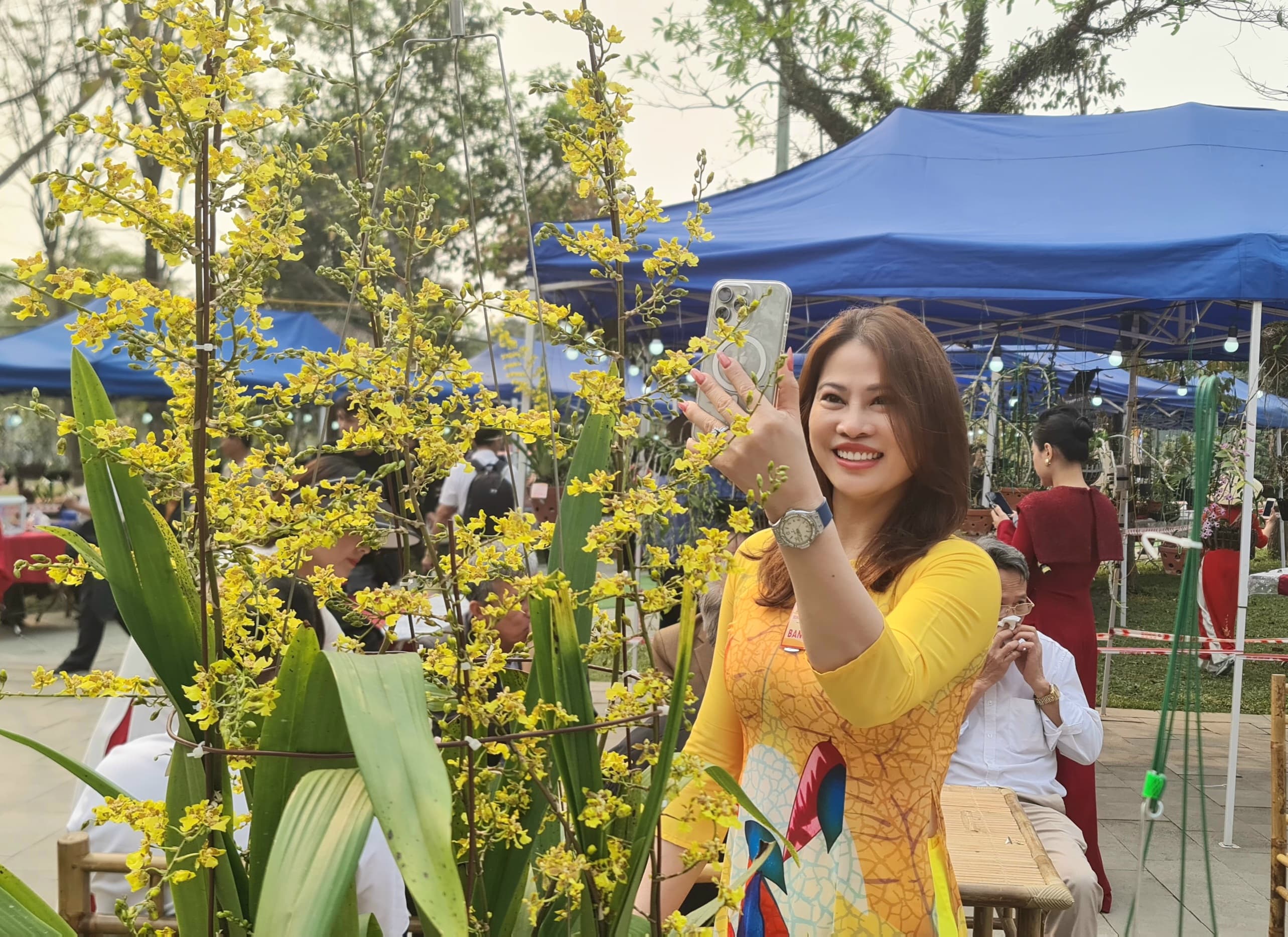 Vẻ đẹp quý phái của lan "Vũ nữ Mật ngọt" giành giải nhất tại Lễ hội Đền Hùng 2025